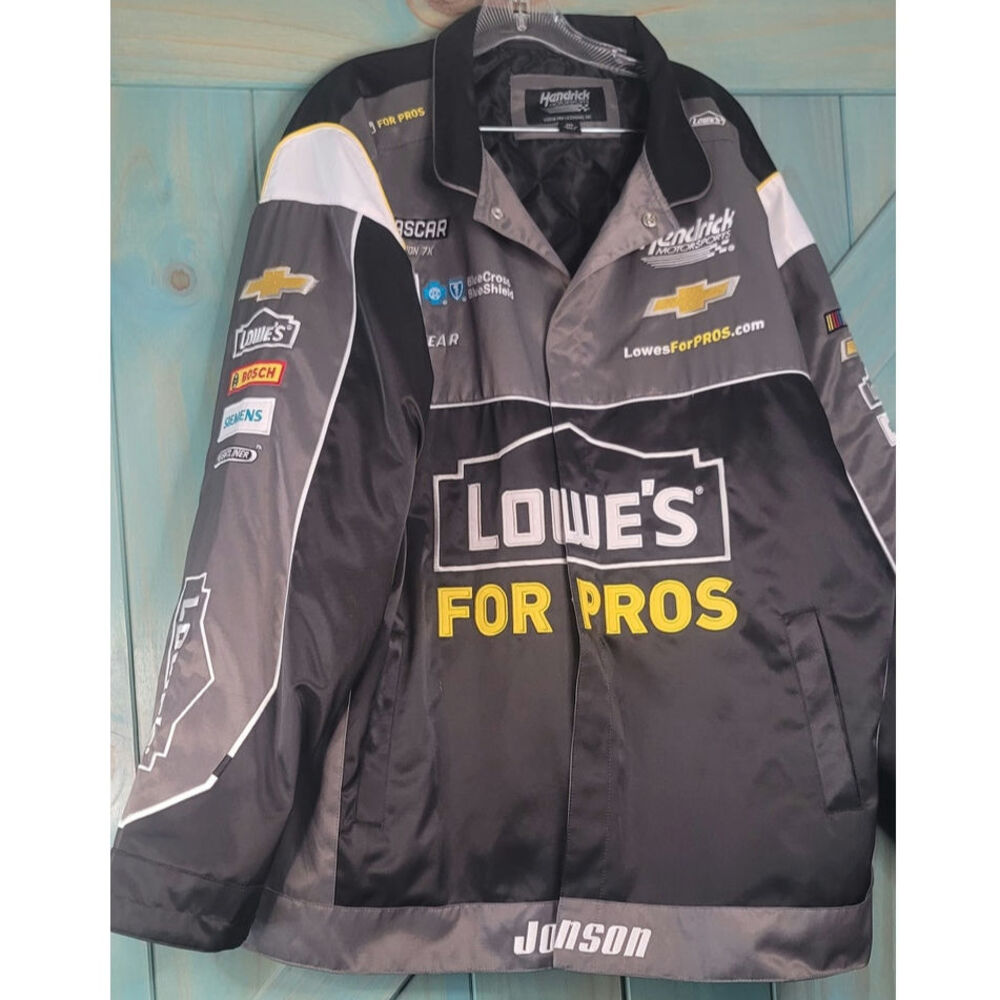Jimmie Johnson Hendrick Motorsports Nylon Pit Crew Jacket NASCAR Collectable 2XL